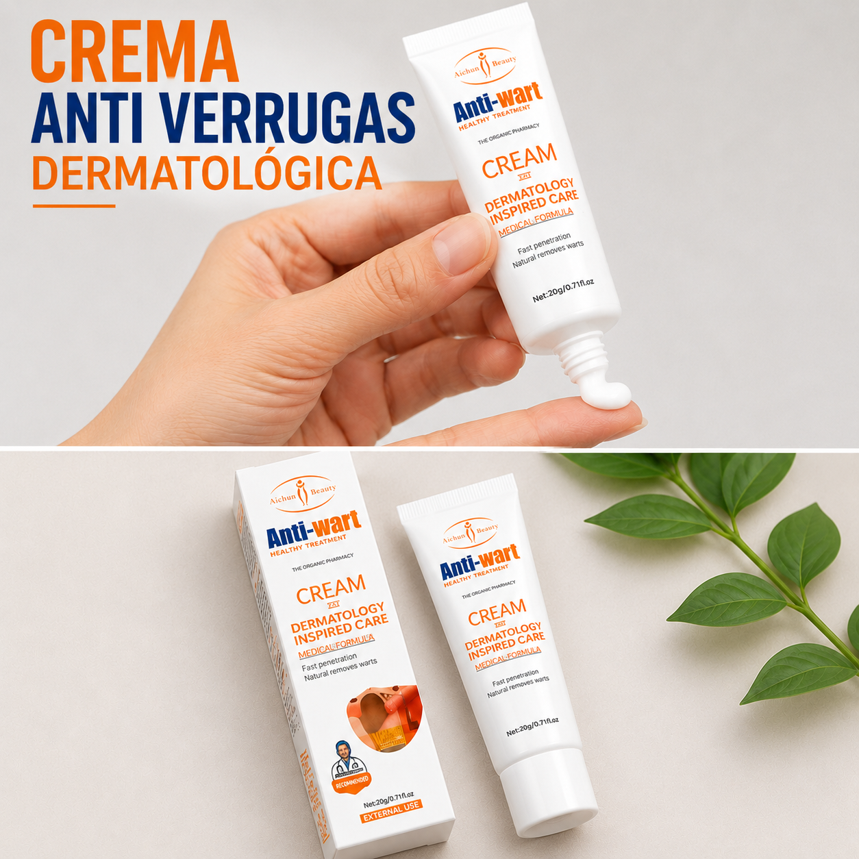 Crema Anti Verrugas Dermatológica | Elimina Verrugas de Forma Rápida y Segura