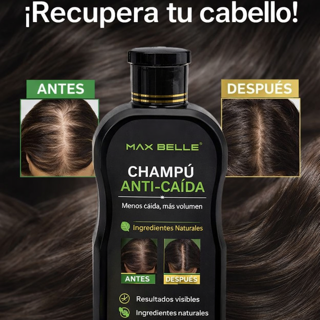 Dile adiós a la caída del cabello | Shampoo MAX BELLE