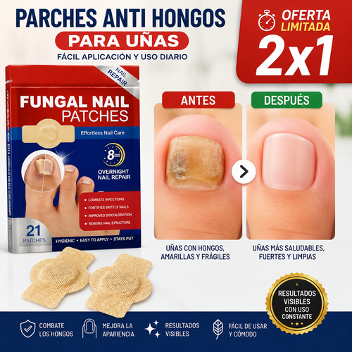 Parche Anti Hongos para Uñas | Fácil Aplicación y Uso Diario