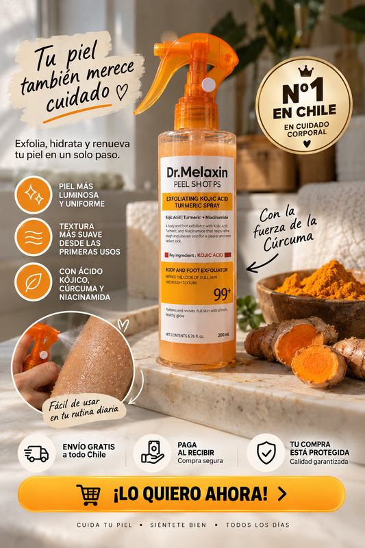 ✨ Dr. Melaxin Peel Shot™ | Spray Exfoliante para Manchas, Tono Desigual y Piel Áspera