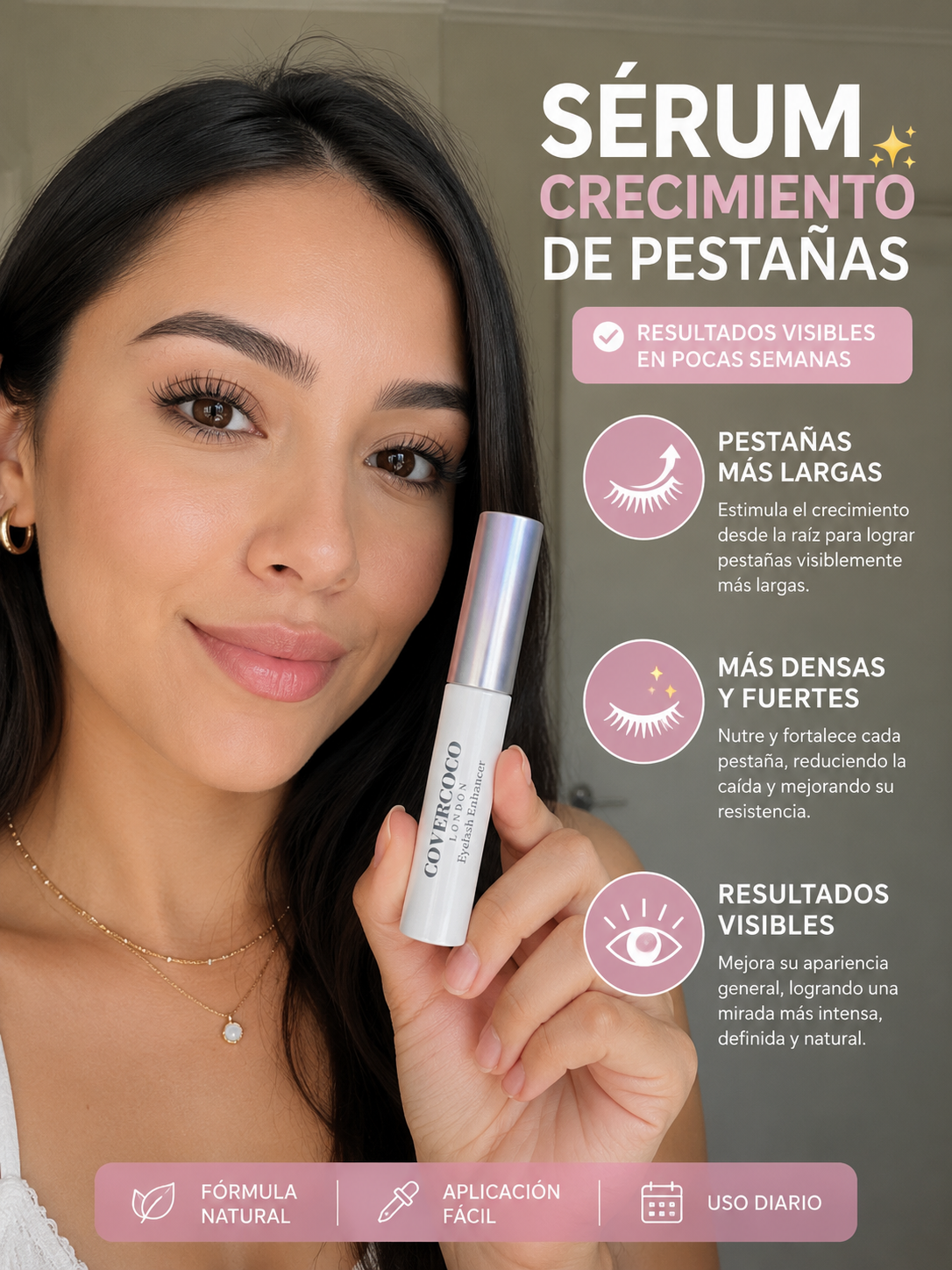 Sérum Potenciador de Pestañas Premium – Crecimiento Natural y Fortalecimiento