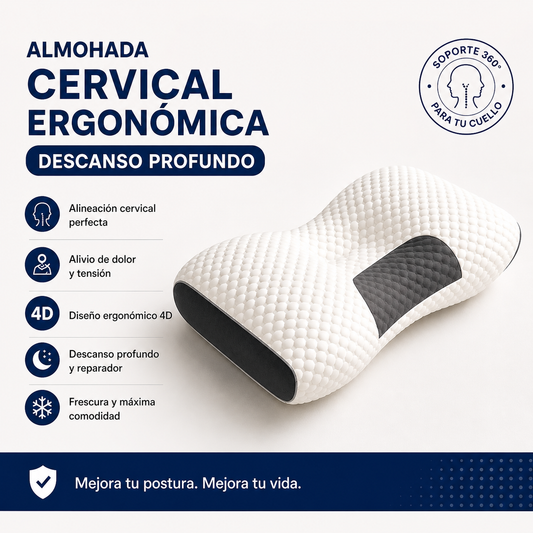 Almohada Cervical Premium – Descanso Profundo