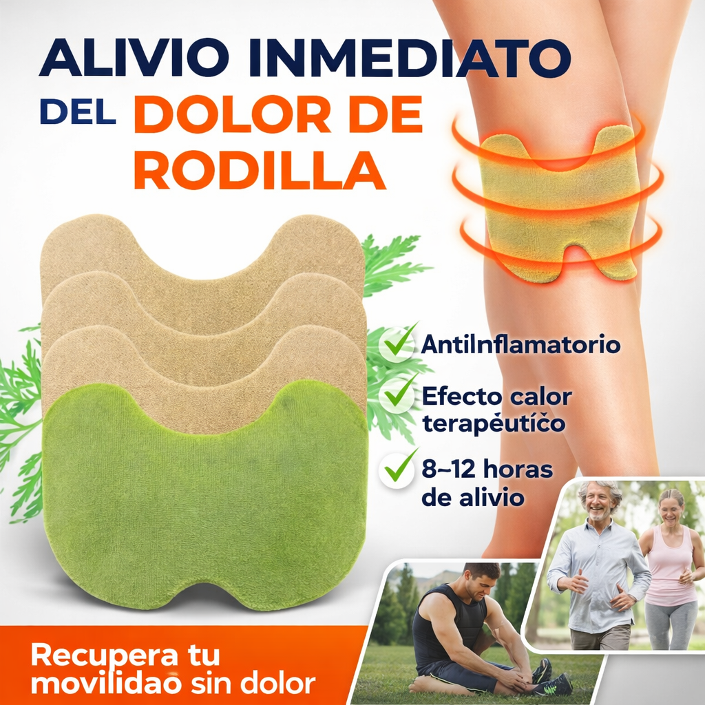 Pack 5 Parches de Rodilla – Alivio Rápido y Duradero