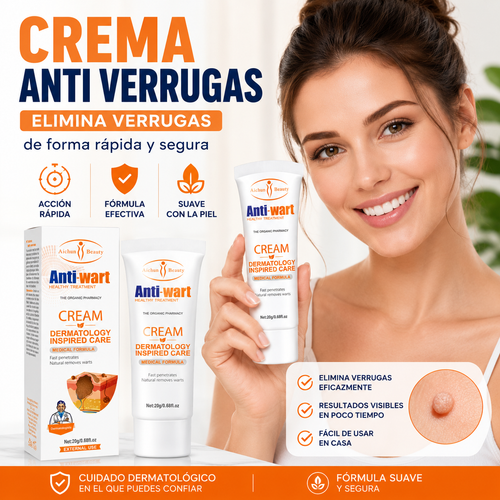 Crema Anti Verrugas Dermatológica | Elimina Verrugas de Forma Rápida y Segura