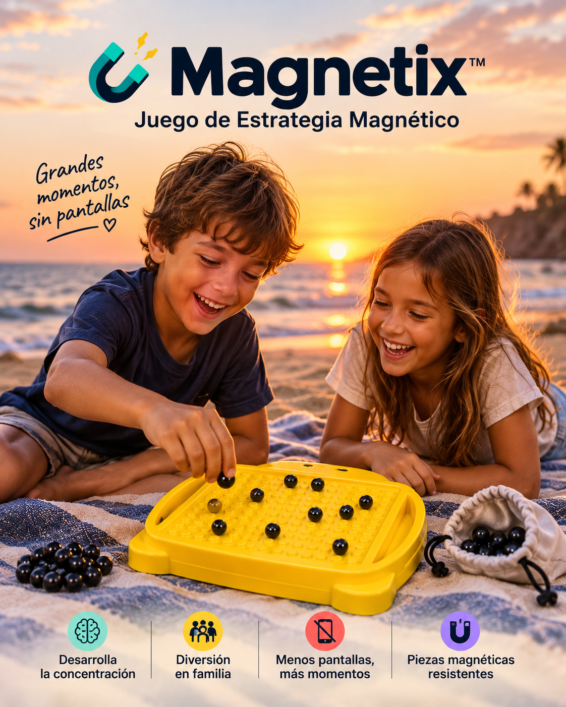 🧲 Magnetix™ | Juego de Estrategia Magnético