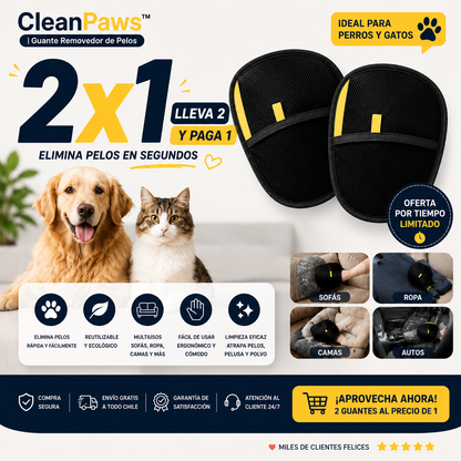 CleanPaws™ | Elimina Pelos de Mascotas en Segundos 🐾