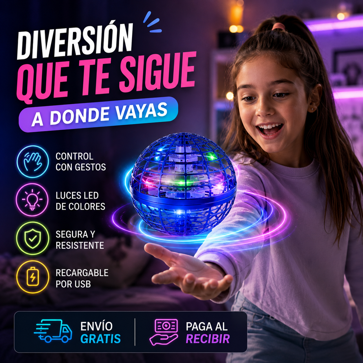 Orbix | Bola Voladora Inteligente LED